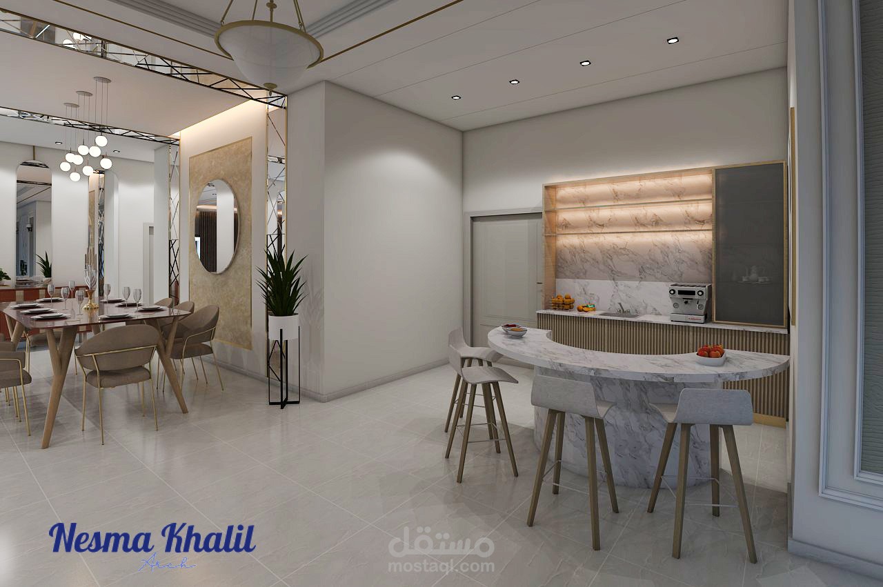 تصميم داخلي فيلا سكنية