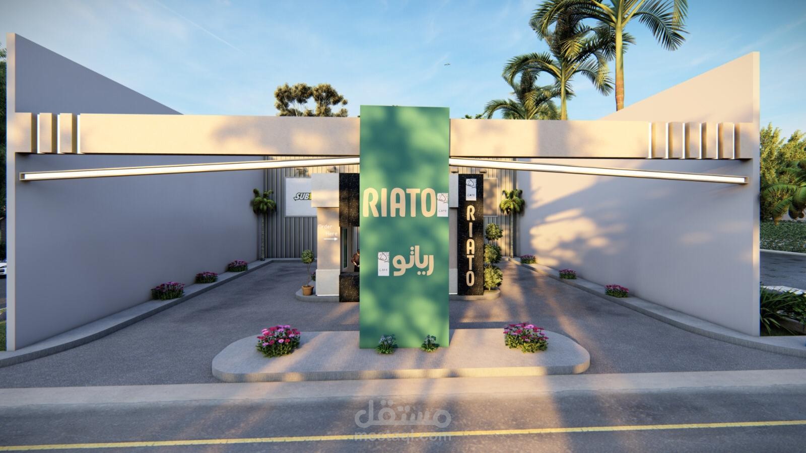 تصميم كشك  قهوة سيارات