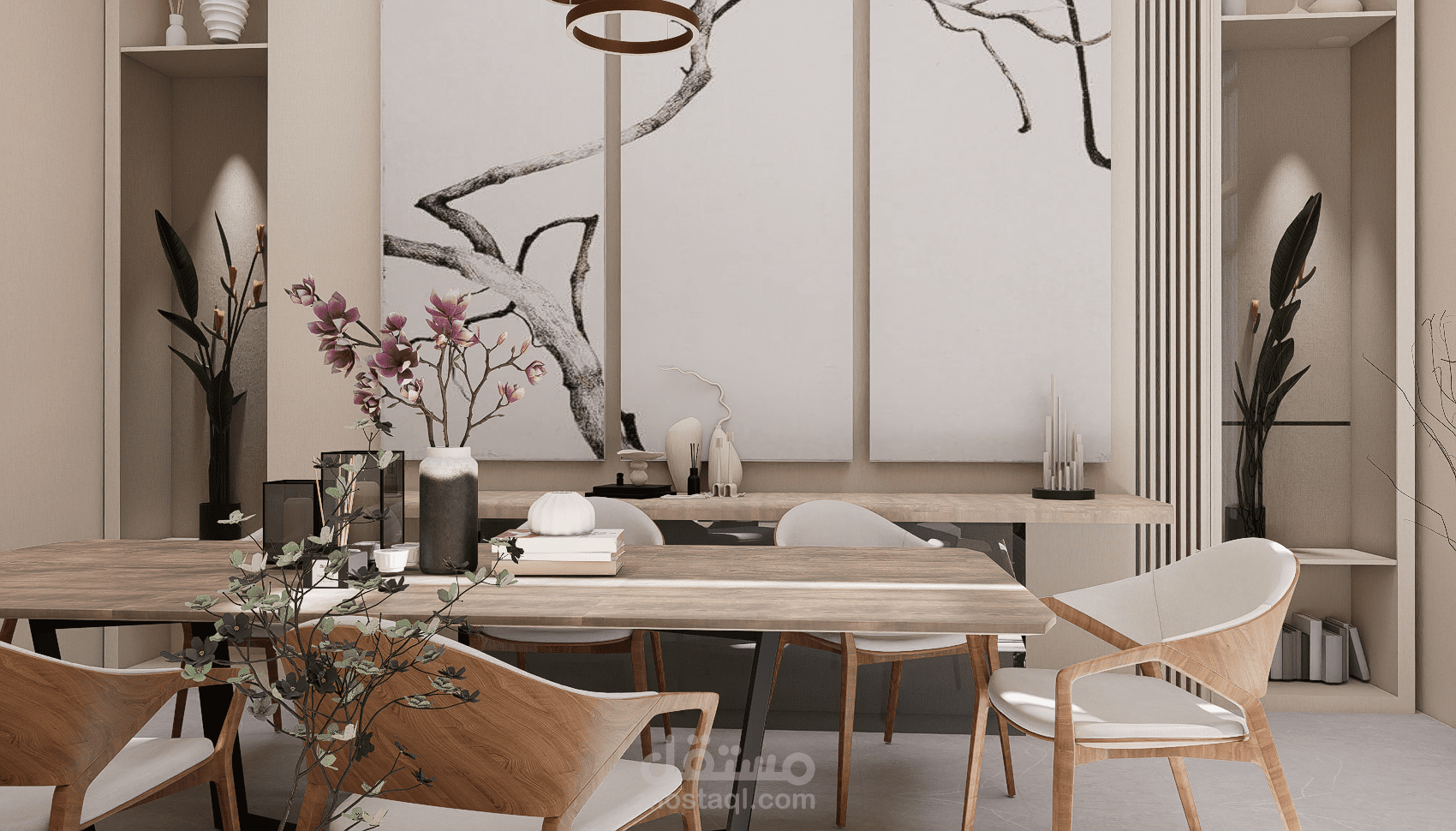تصميم 3d لصالة معيشة
