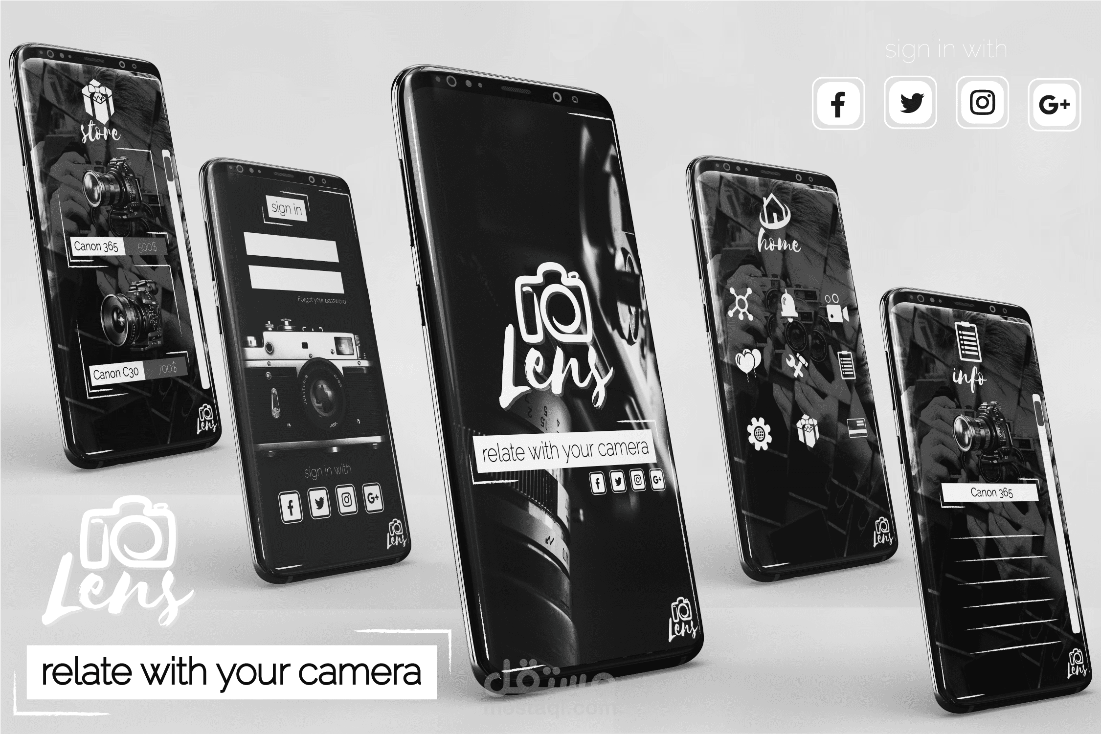 تصميم تطبيق هاتف أحترافى