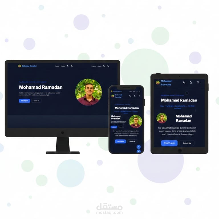 معرض أعمال Portfolio – واجهة Projects كاملة وجاهزة للعرض