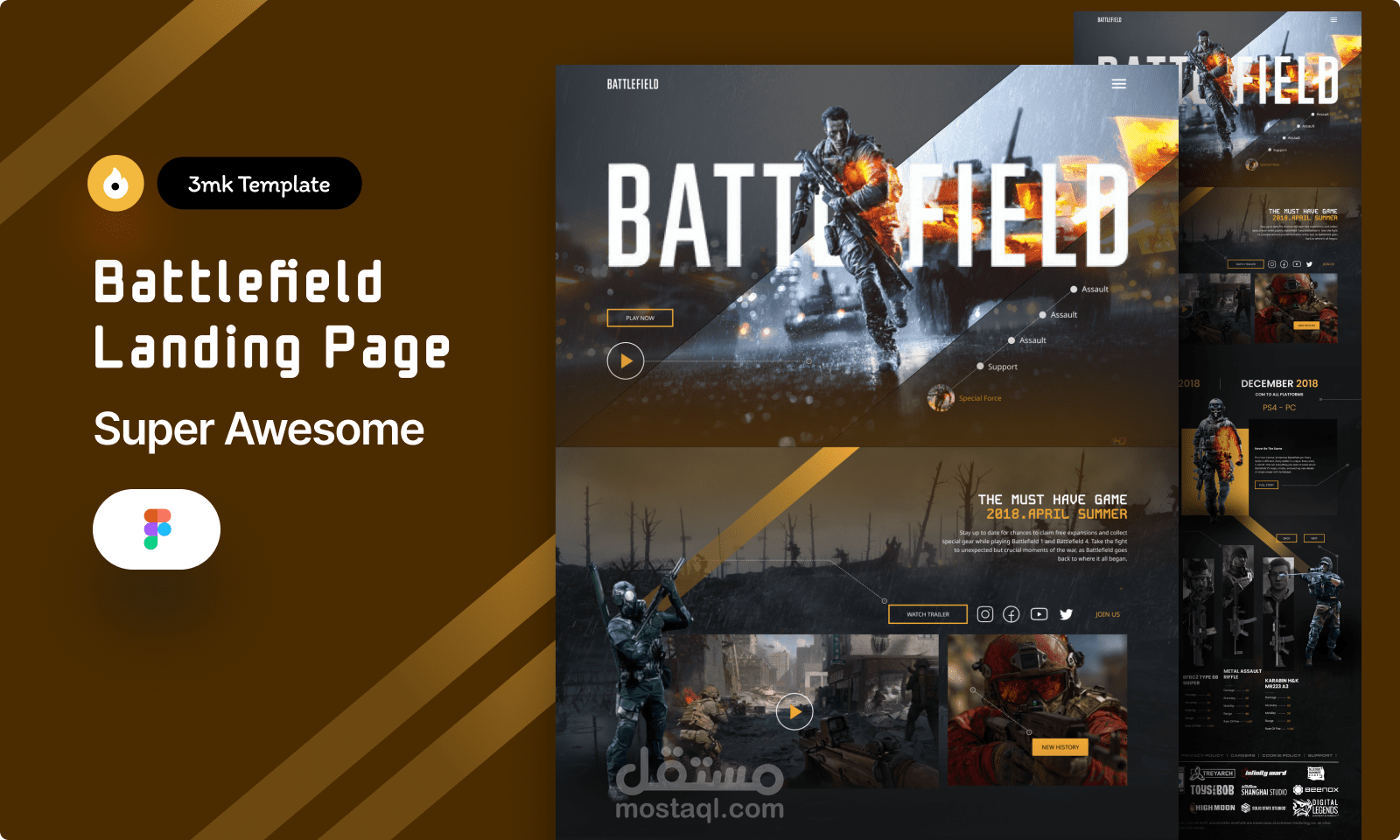 battlefield Landing Page