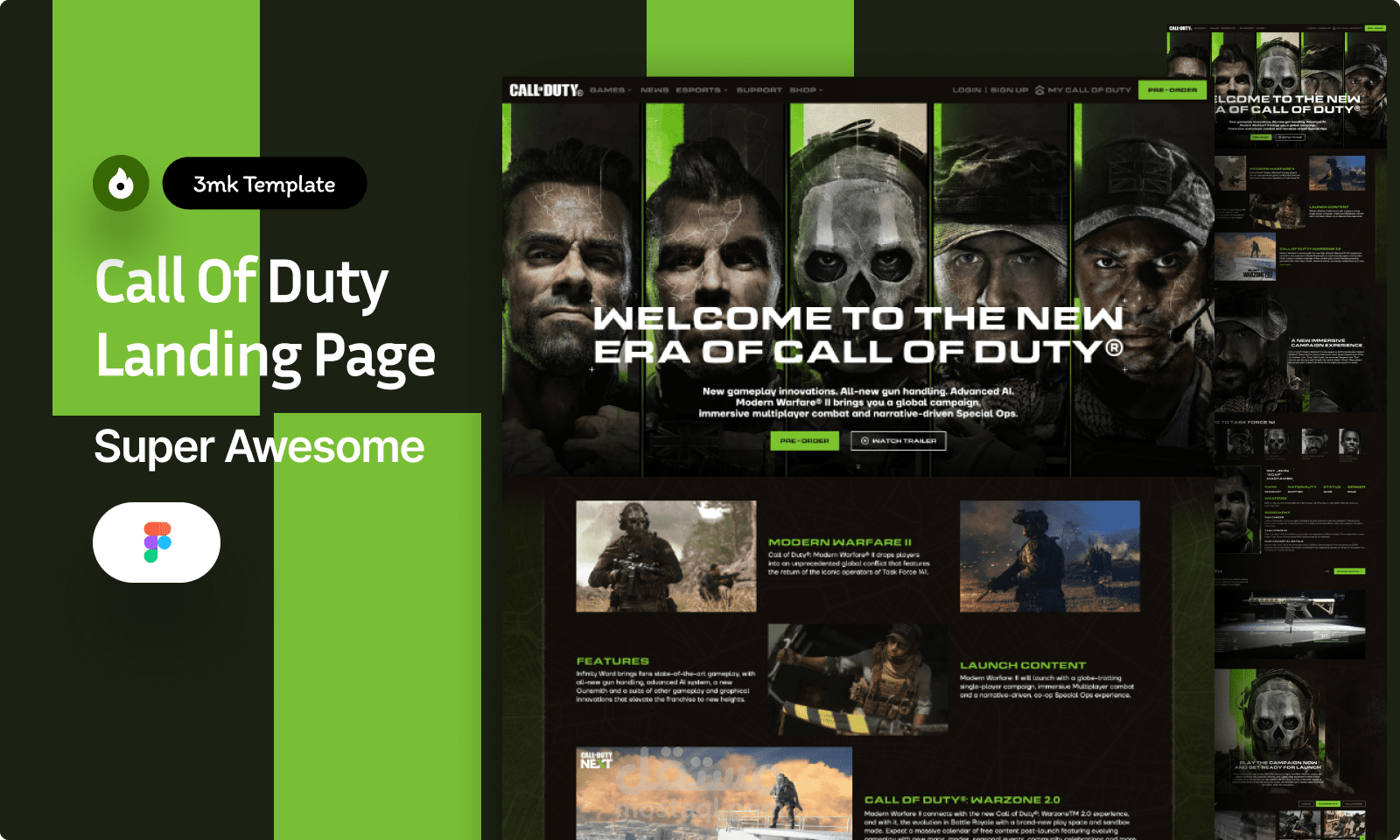 Call Of Duty Landing Page