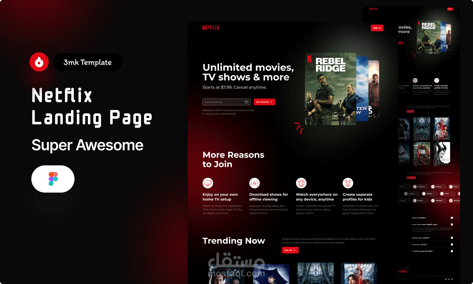 Netflix Landing Page