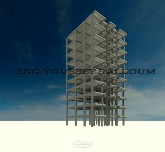 اخراج انشائي لبرج - ريفيت 2017