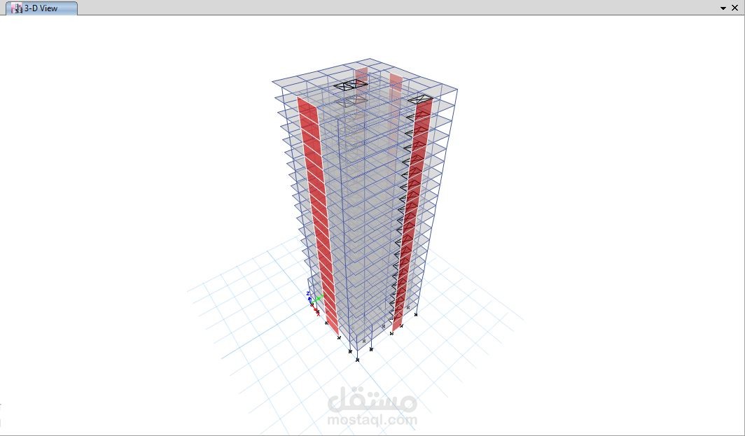 نموذج تصميم انشائي - ابراج سكنية
