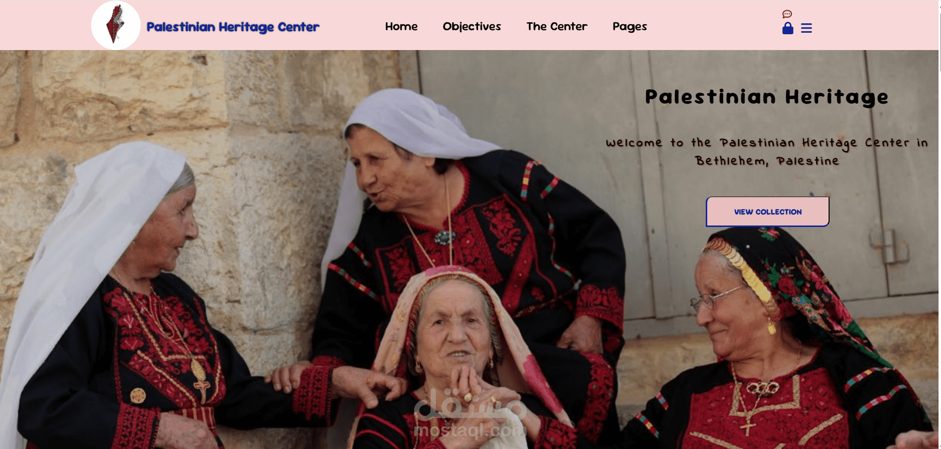 موقع تعريفي عن التراث الفلسطيني – Static Website