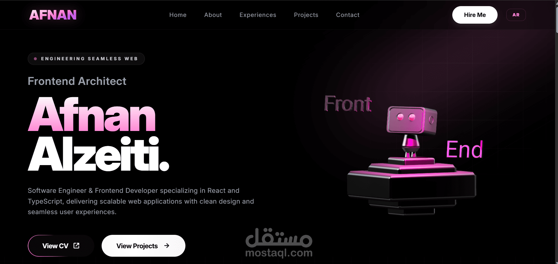 3D-Portfolio (معرض أعمالي )