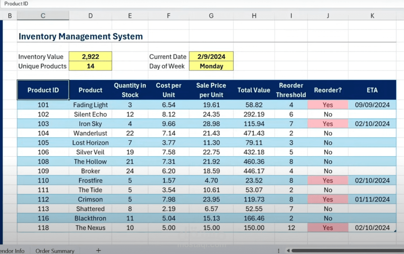 Inventory management & Logistics system