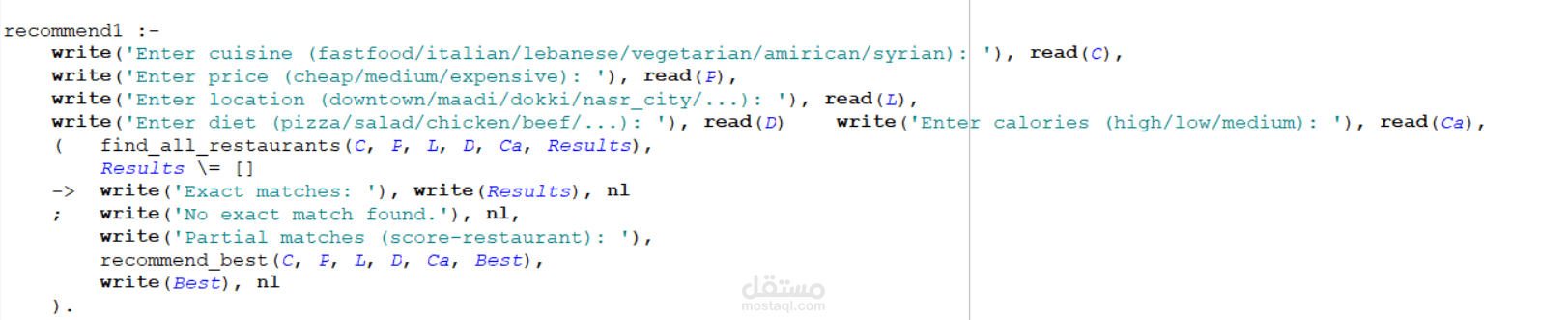 recommendation system