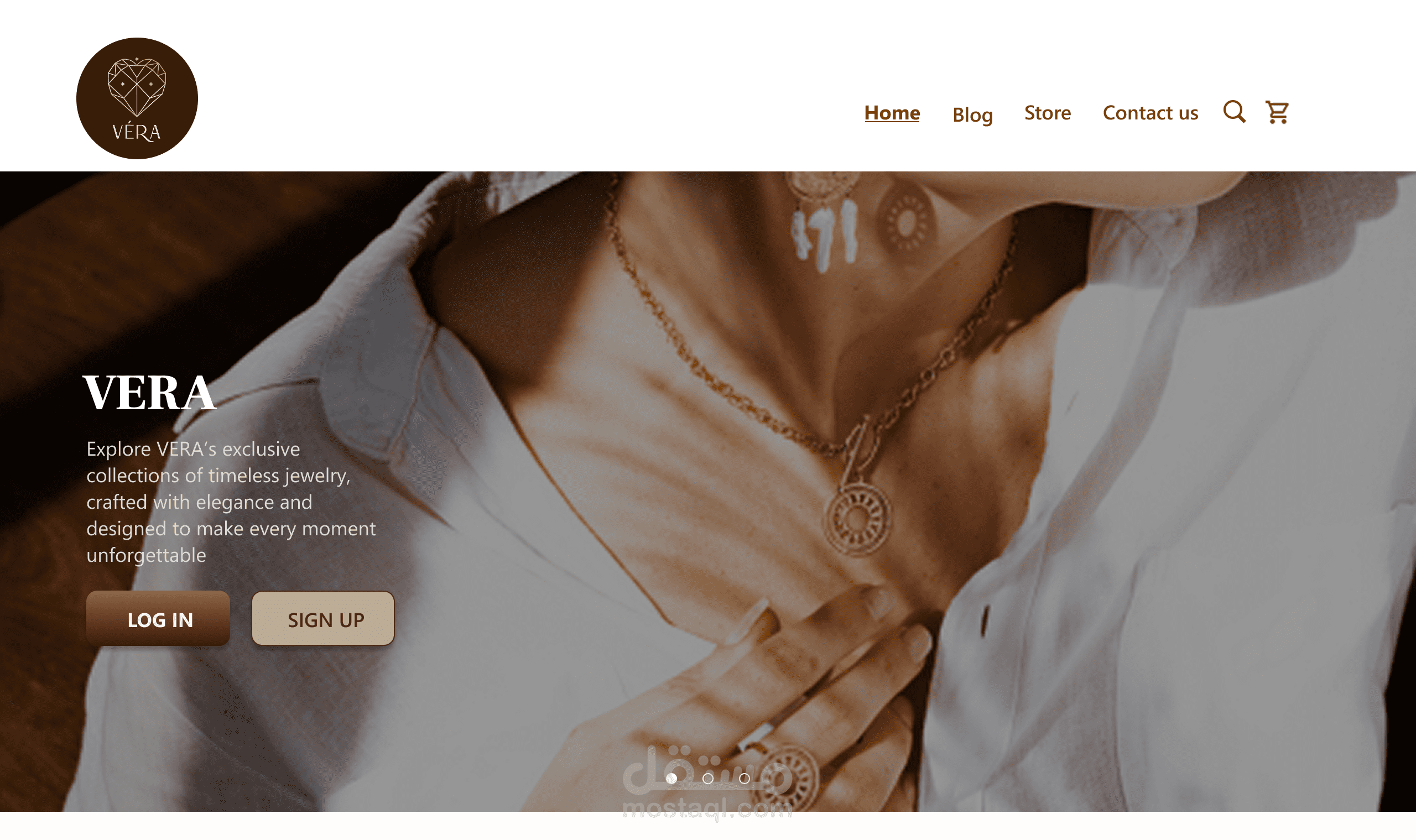 Jewelry Store Website  / موقع ويب لمتجر مجوهرات