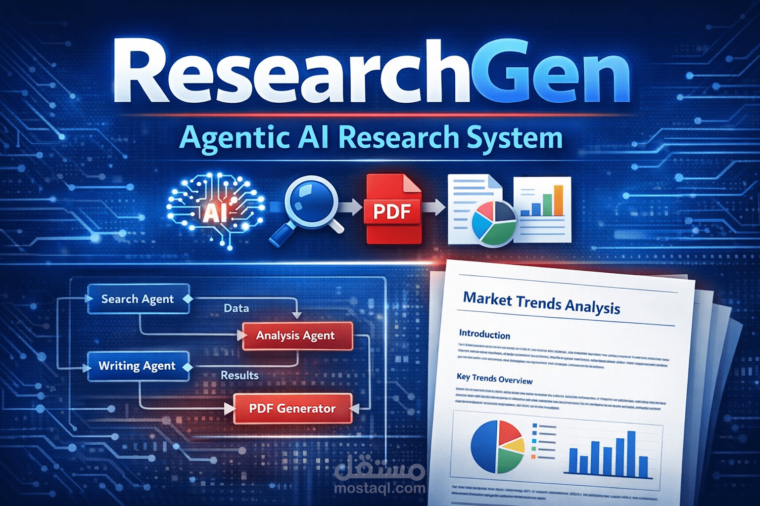 ResearchGen – Agentic AI Research & Automated PDF Report Generator