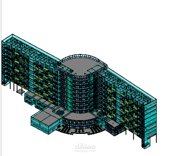 التوزيع الكهربى لفندق باستخدام الريفت Electrical Distribution using Revit Software Technologies for Hotel Building