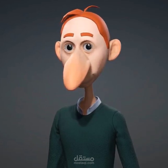 تصميم نماذج و شخصيات وتحريك شخصيات ثلاثية الأبعاد ( الرجل النحيف )