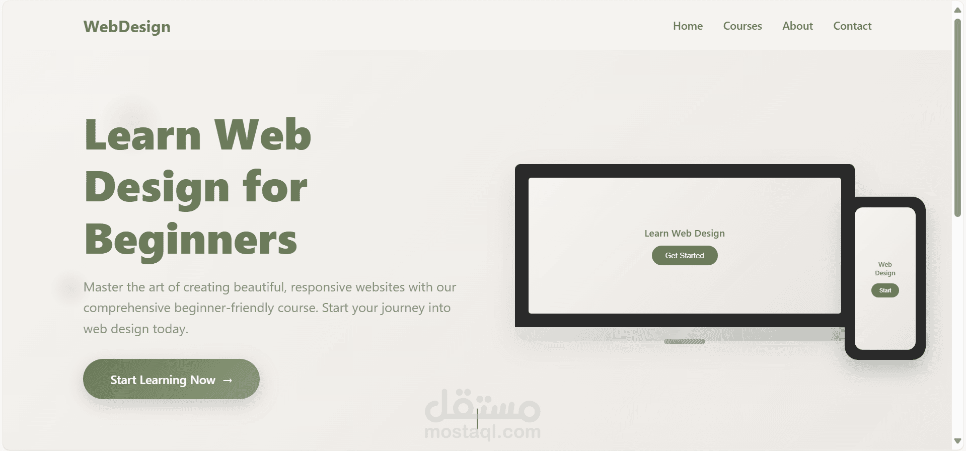 Responsive Web Design Landing Page