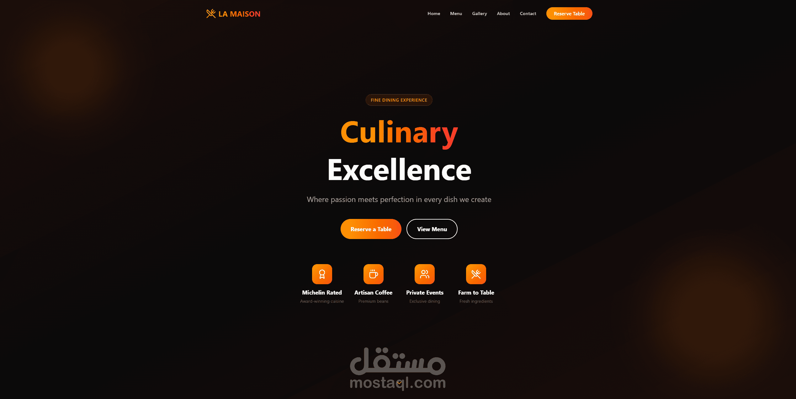 موقع المطعم / المقهى