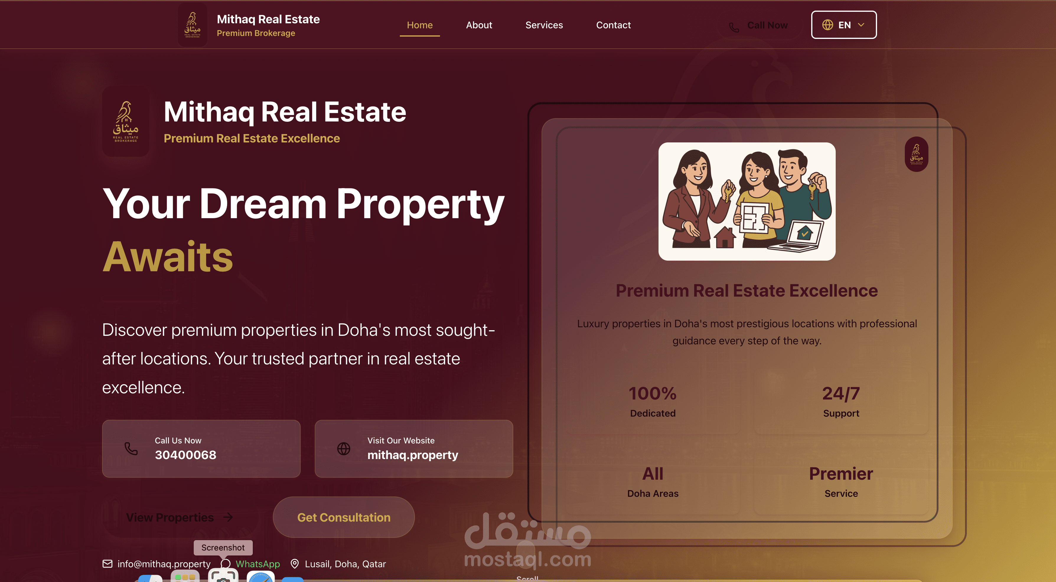 mithaq.property website