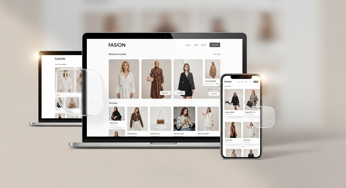 مشروع ويبسايت (E-commerce UI احترافي)