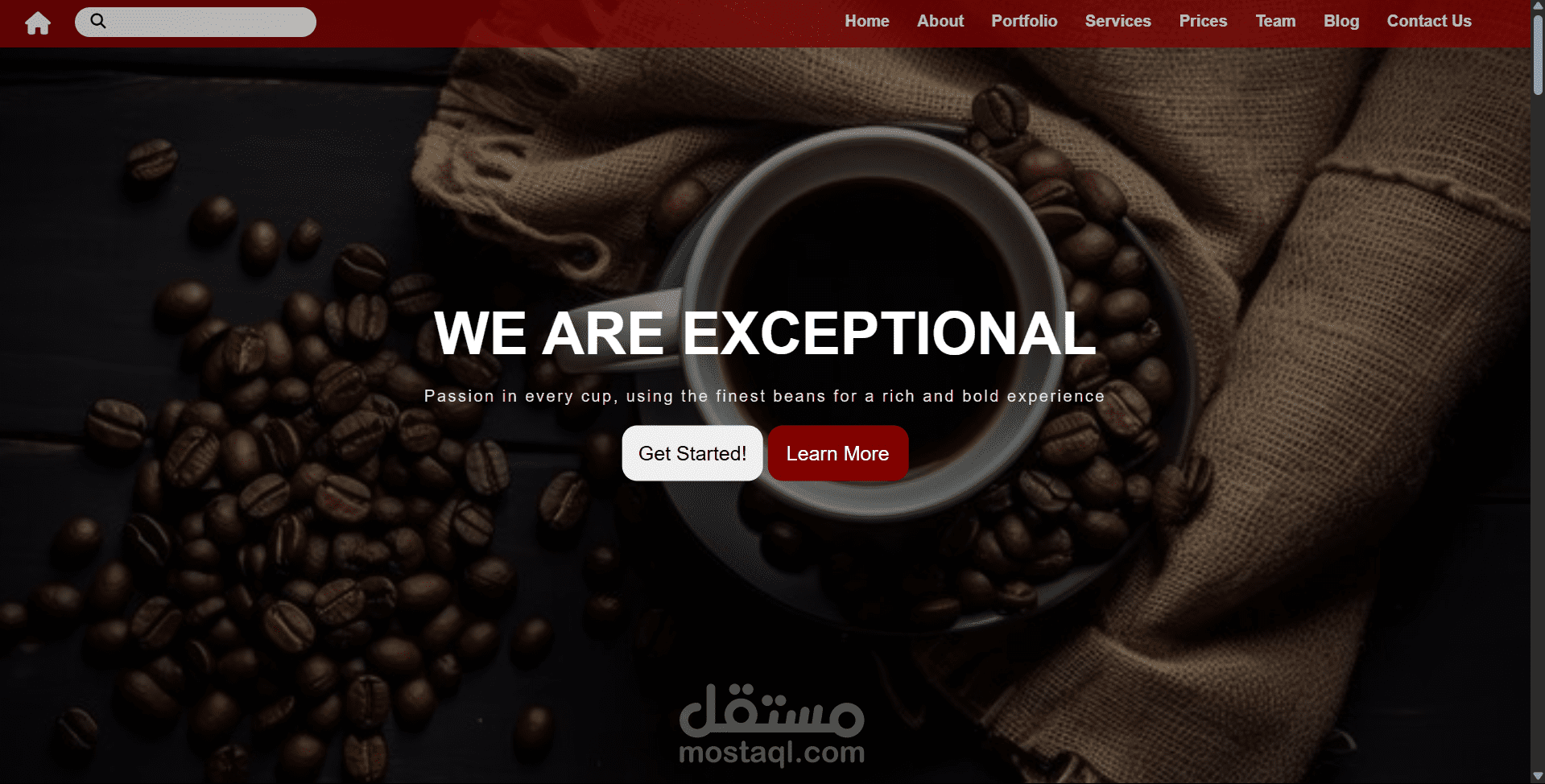صفحة هبوط احترافية لخدمة تصميم (Landing Page)