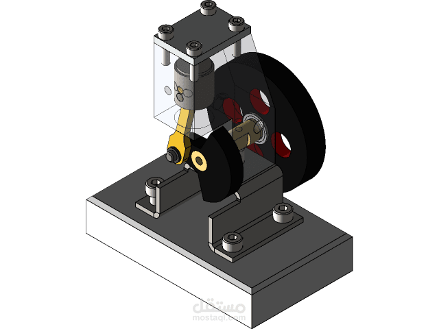 vertical single-cylinder engine