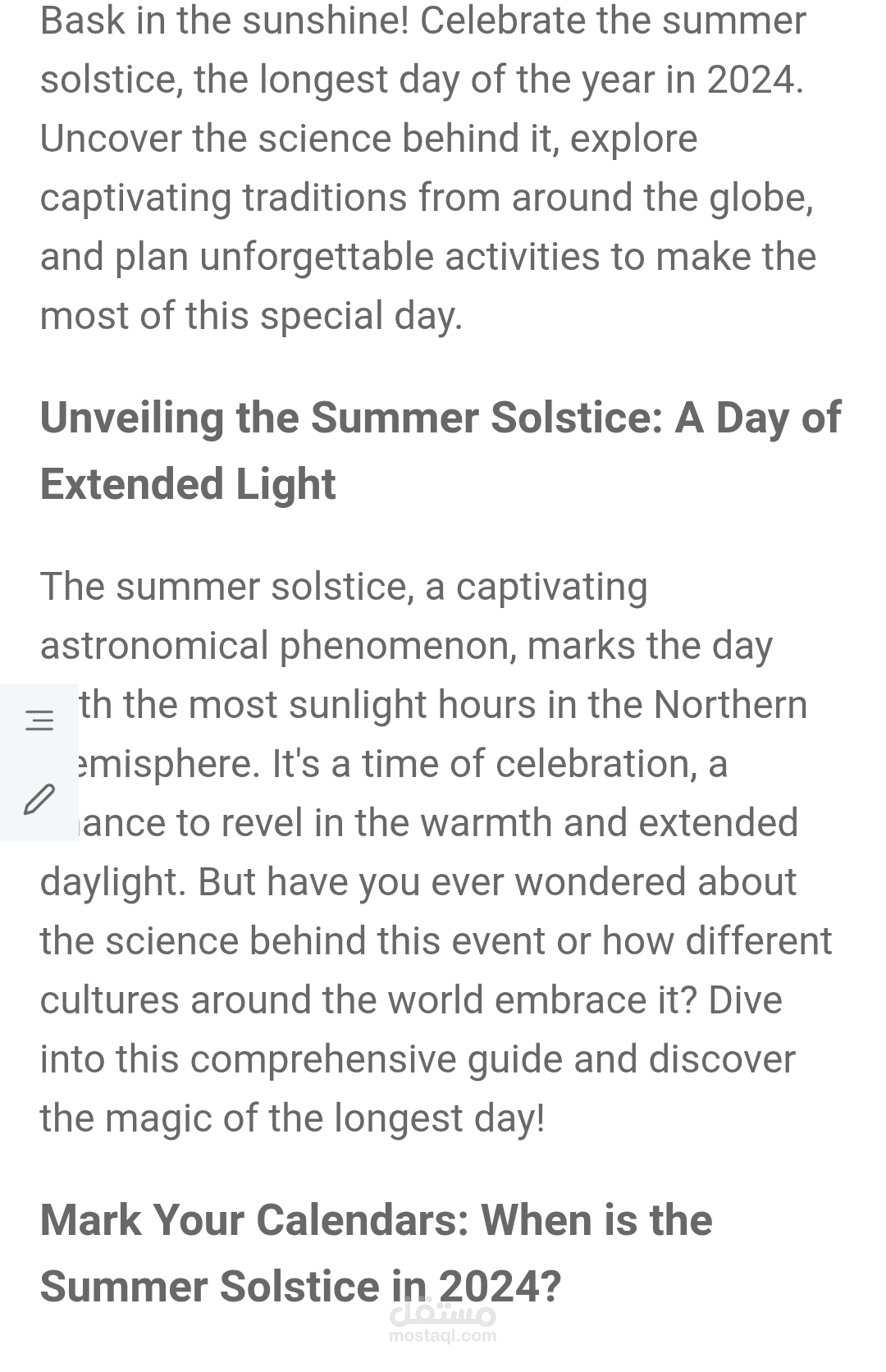 The longest day in 2024: Don't miss exploring the summer solstice around the world!