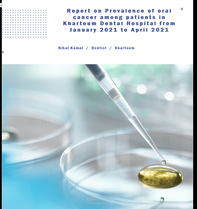 Report on Prevalance of Oral Cancer