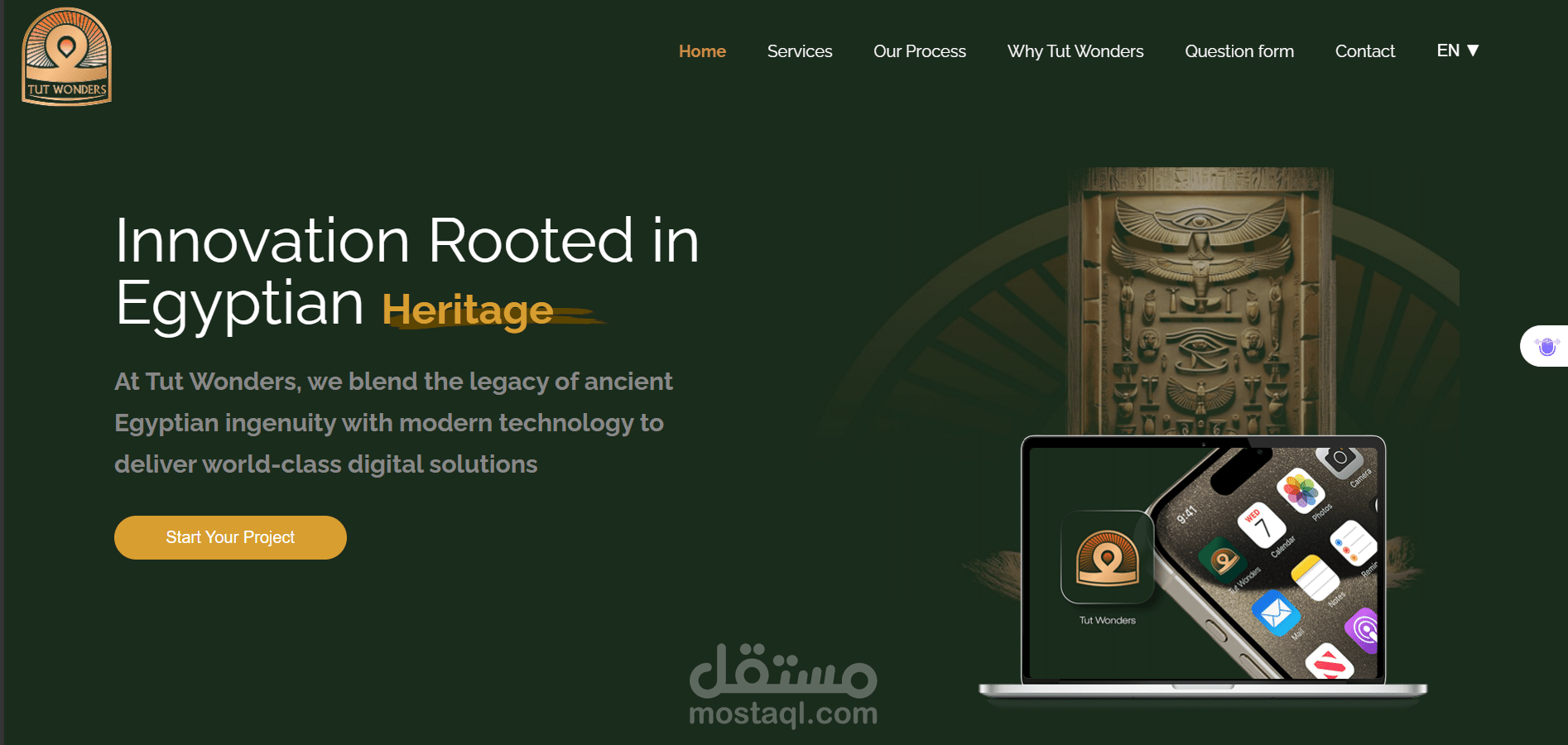 Portfolio for freelance company