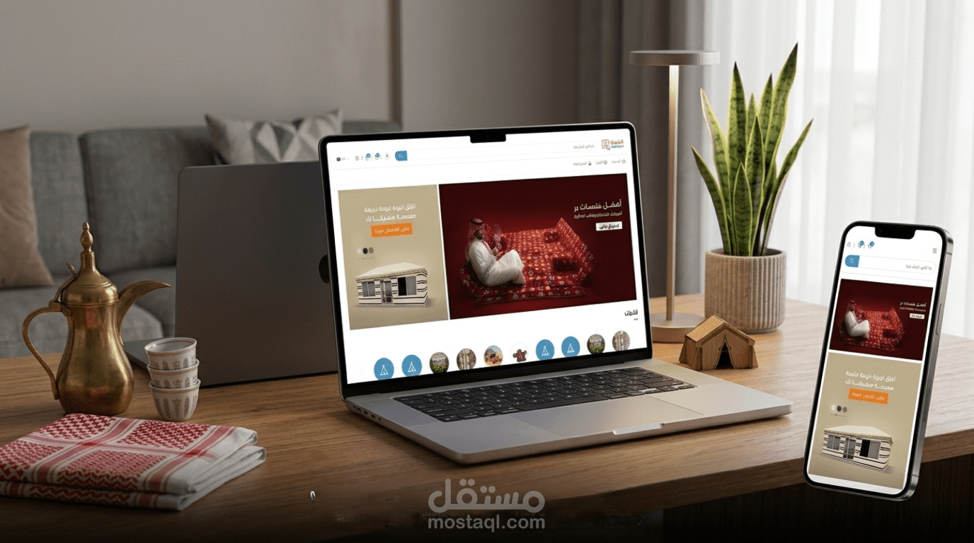 متجر إلكتروني لبيع منتجات التخييم في السعودية