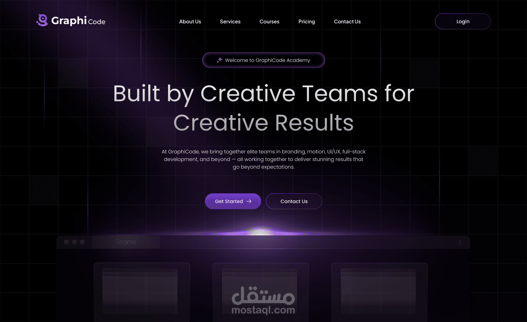 موقع لشركة GraphiCode Academy