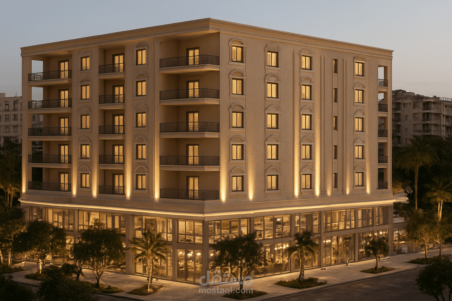 مجمع تجاري  سكني في سورية