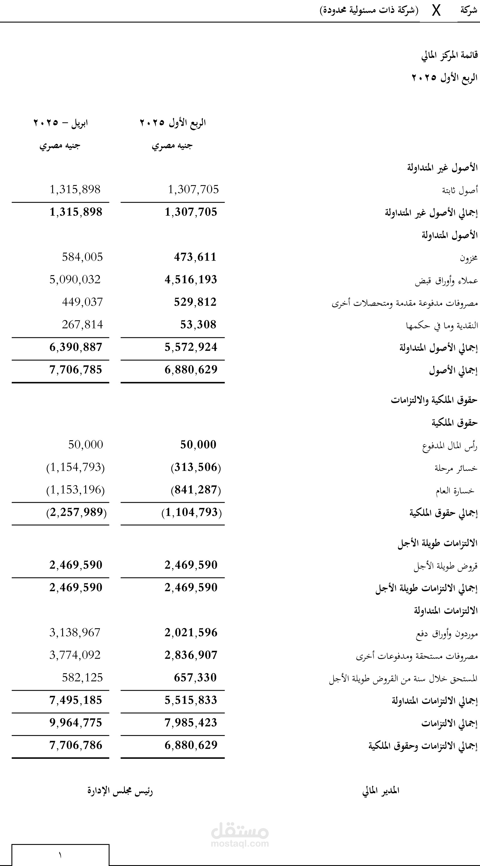 إعداد ومراجعة قوائم مالية شهرية وميزانية للشركات الصغيرة و المتوسطة