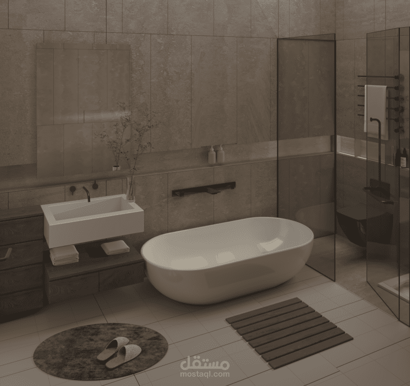 تصميم دورة مياة مودرن