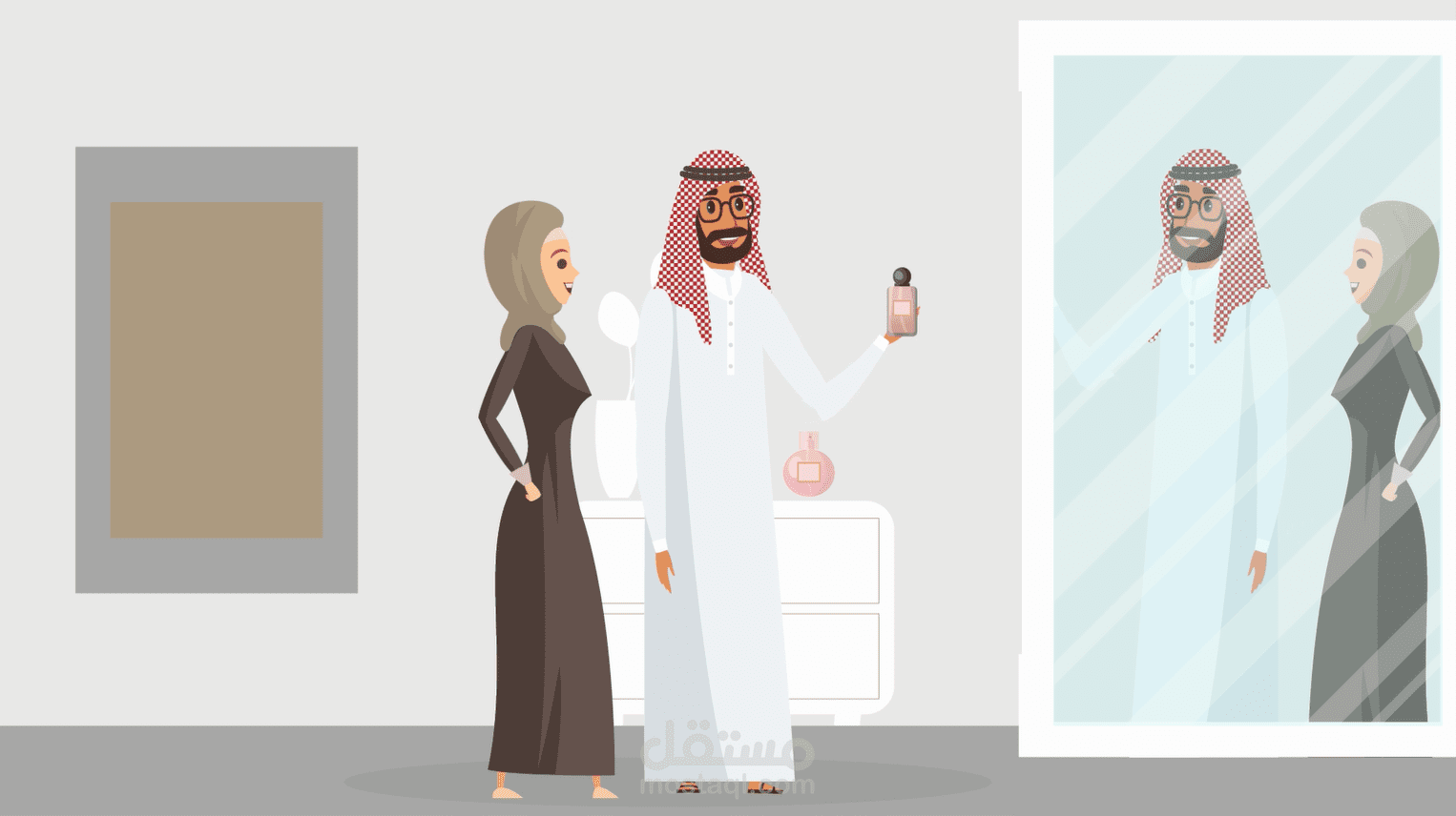 تصميم فيديو موشن جرافيك لمتجر عطور