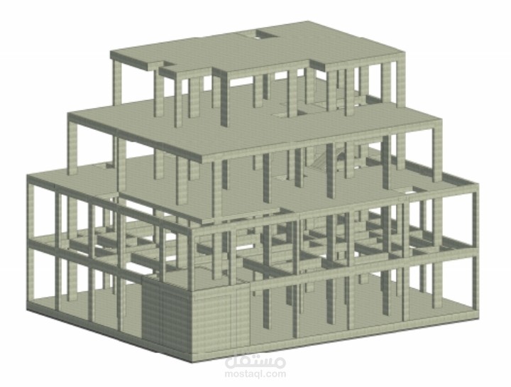 تصميم إنشائي متكامل لفيلا سكنية  وفق الكود السعودي (SBC) – تصميم آمن واقتصادي-تقنية BIM