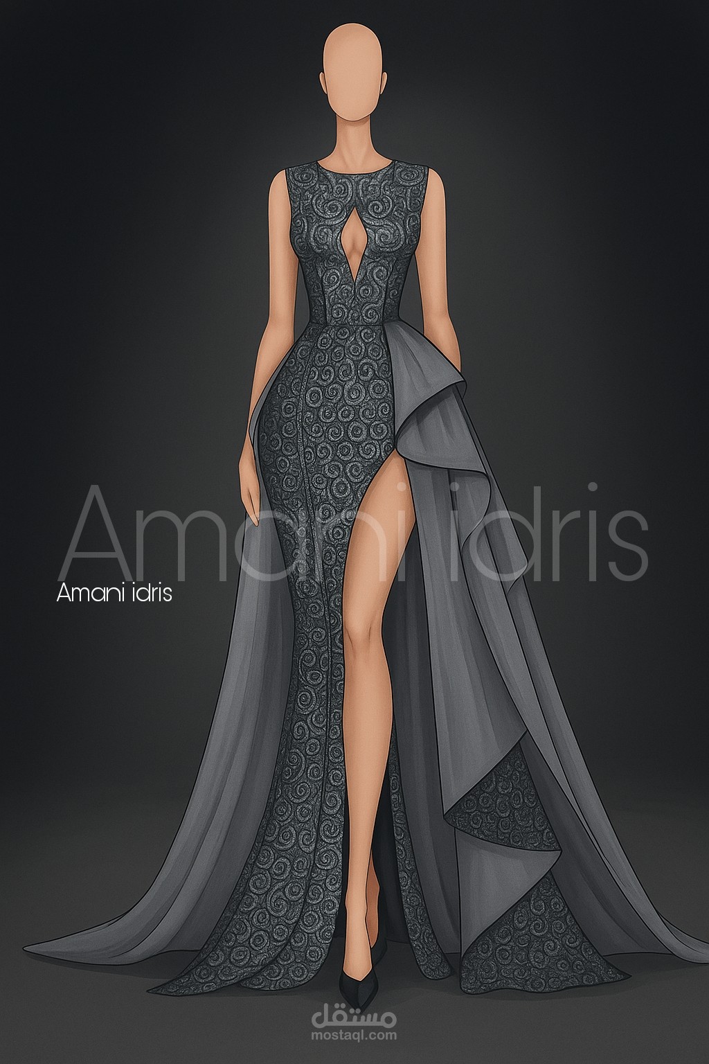 Elegant evening dress