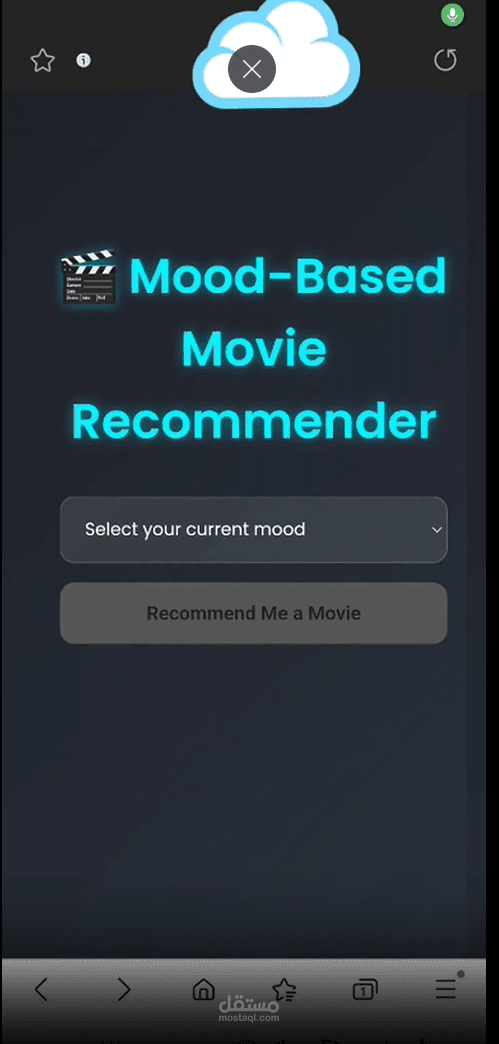 Mood-Based Movie Recommender Web App