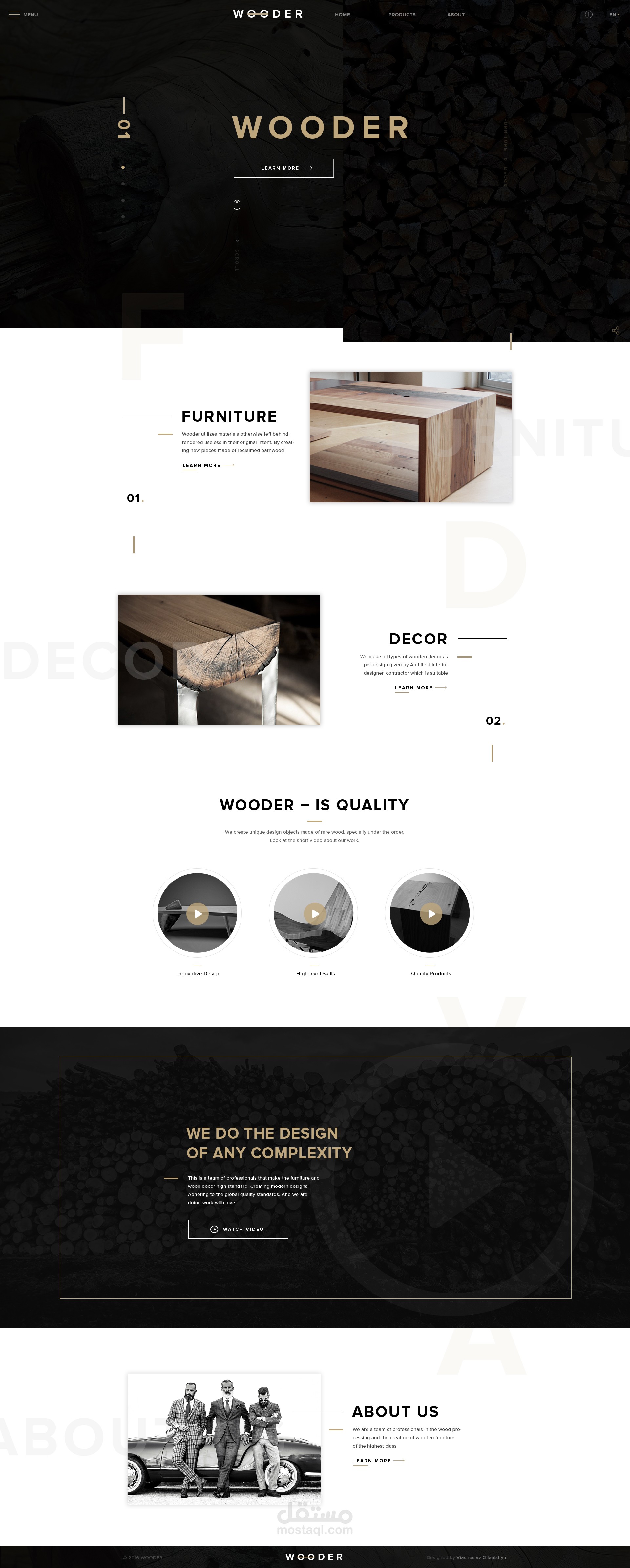 PSD to Html5 => wooder