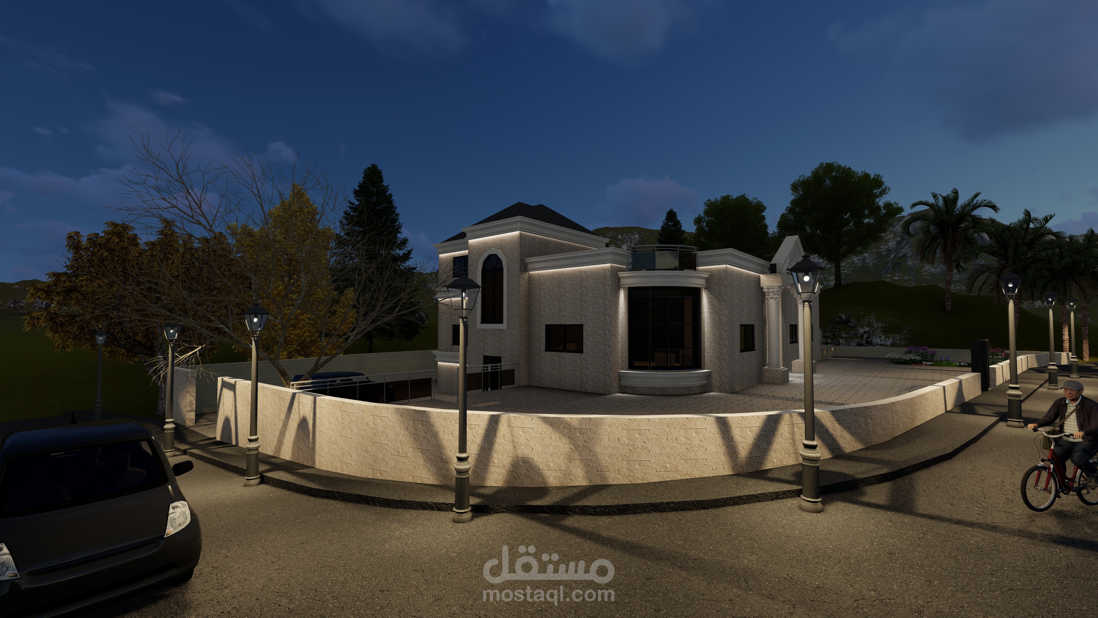 ريندر فيلا سكنيه
