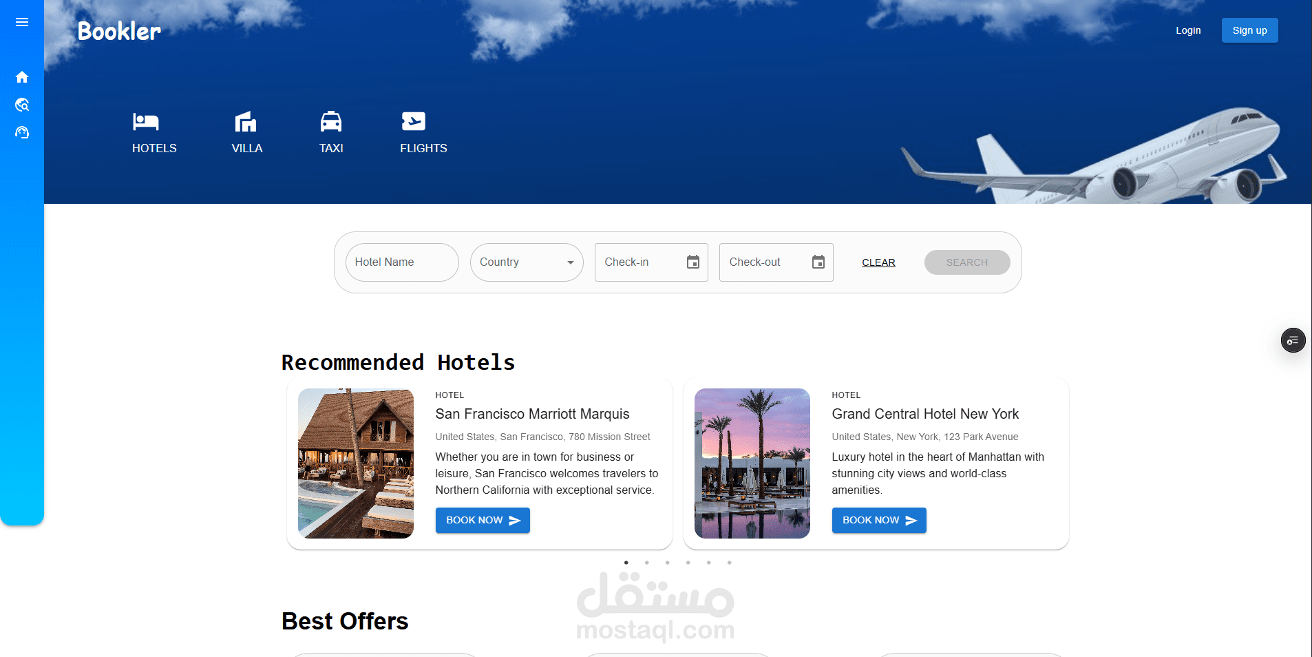 موقع حجز فندق Booking App