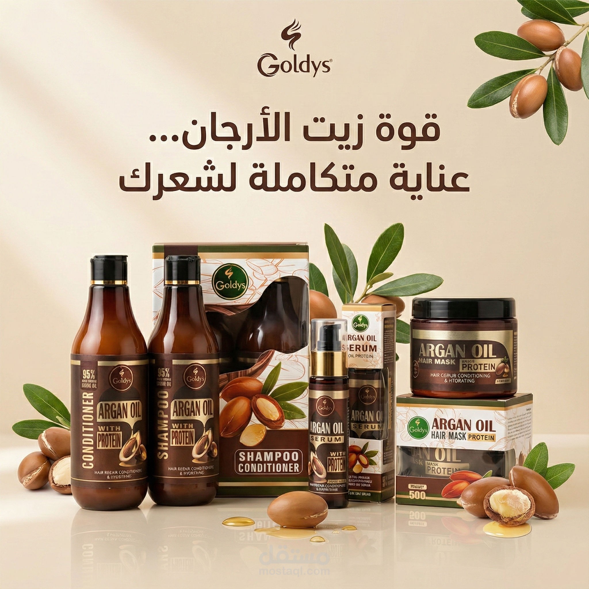 Argan Oil Hair Care – Social Media Visual Desig