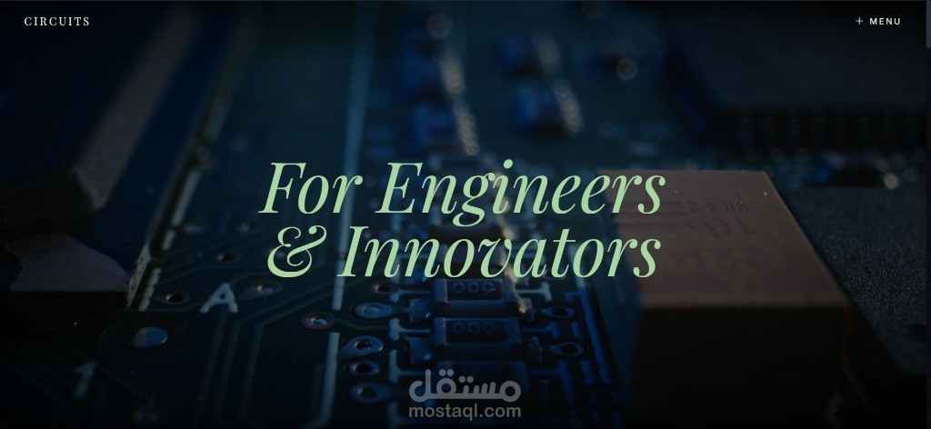 Circuits — مجلة هندسية تفاعلية (مشروع تخرّج)