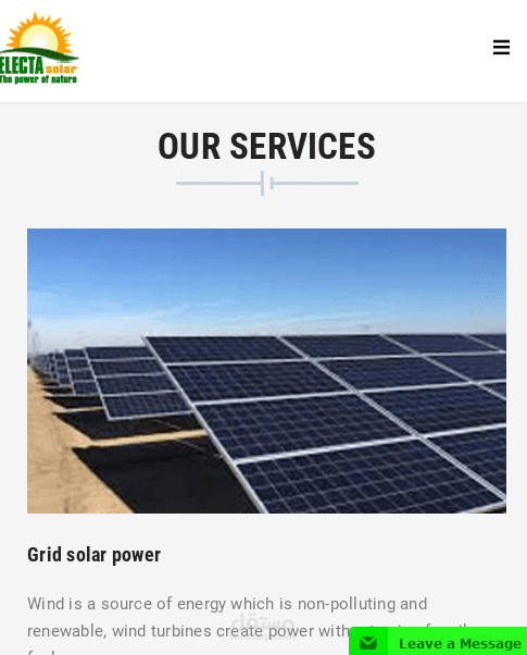 electasolar موقع ويب و crm system