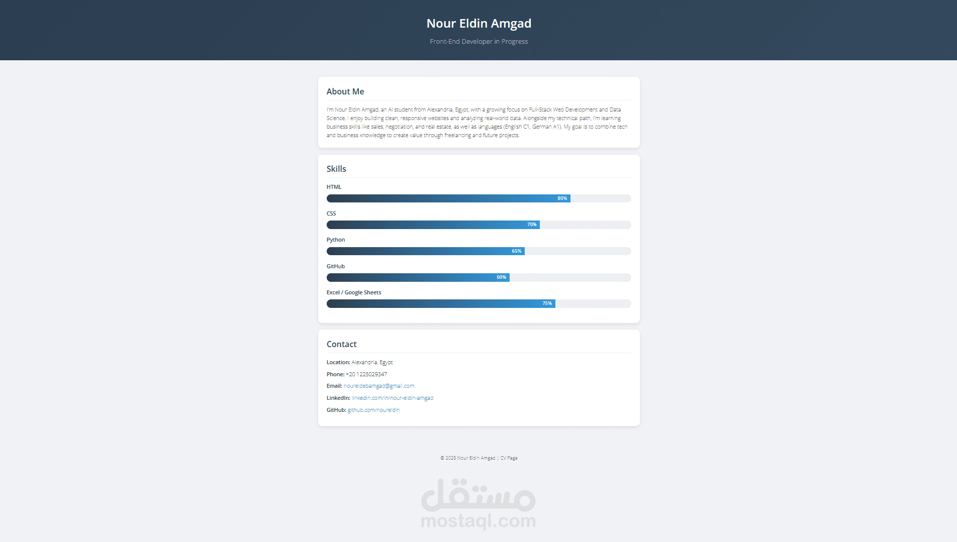 Cv Page