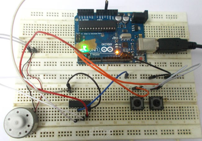 تصميم وتنفيذ دائرة تحكم ذكية بمحرك كهربائي عبر Arduino