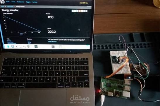 تطوير نظام مراقبة استهلاك الكهرباء في المنازل عبر Raspberry Pi