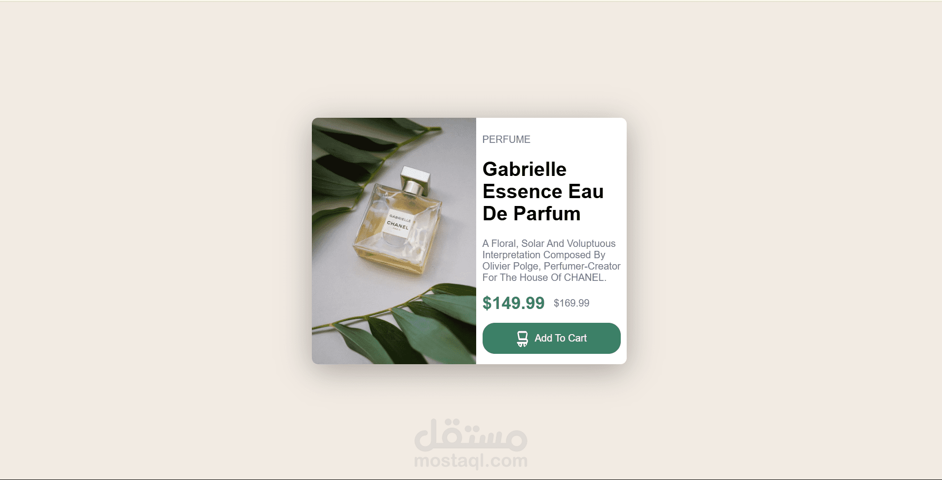 Modern Product Preview Card with Clean Design