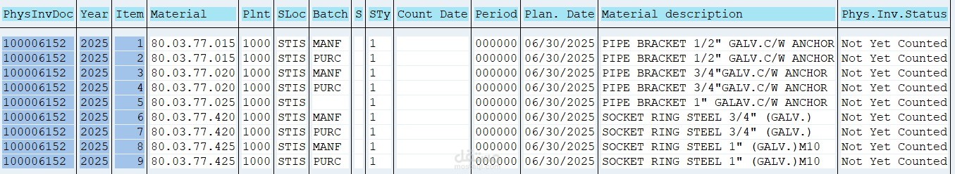 بيانات عن طريق SAP