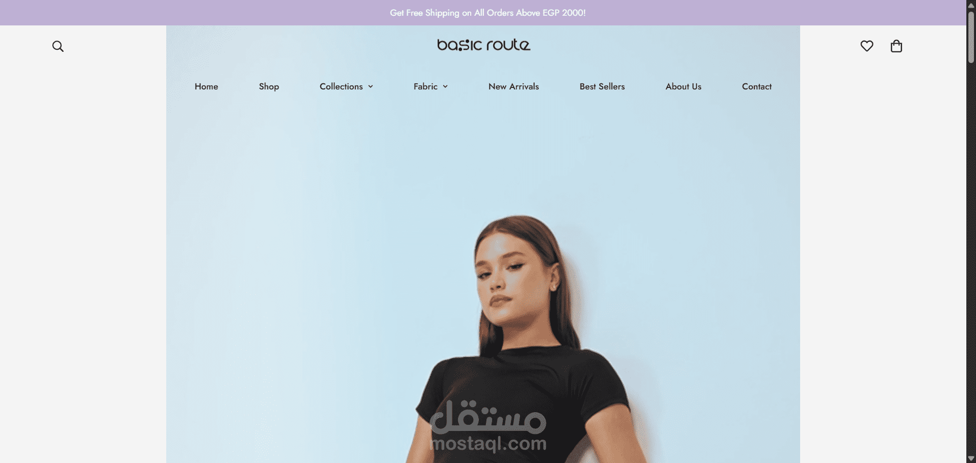 Basic Route – Women’s Basics Shopify Development