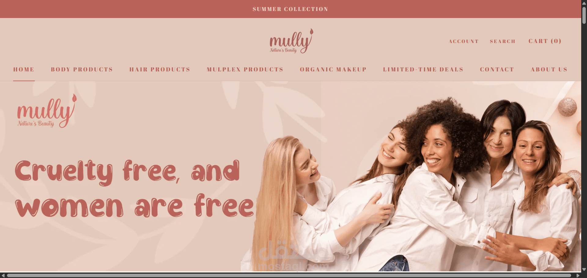 Mully – Cosmetics Brand Shopify Development