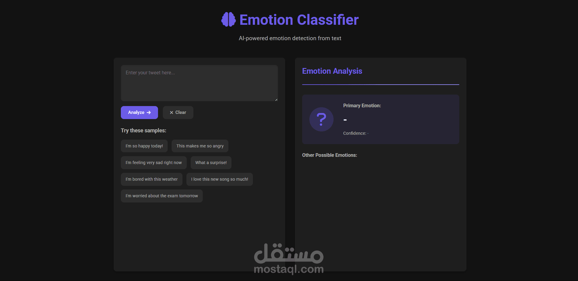 Emotion Classifier
